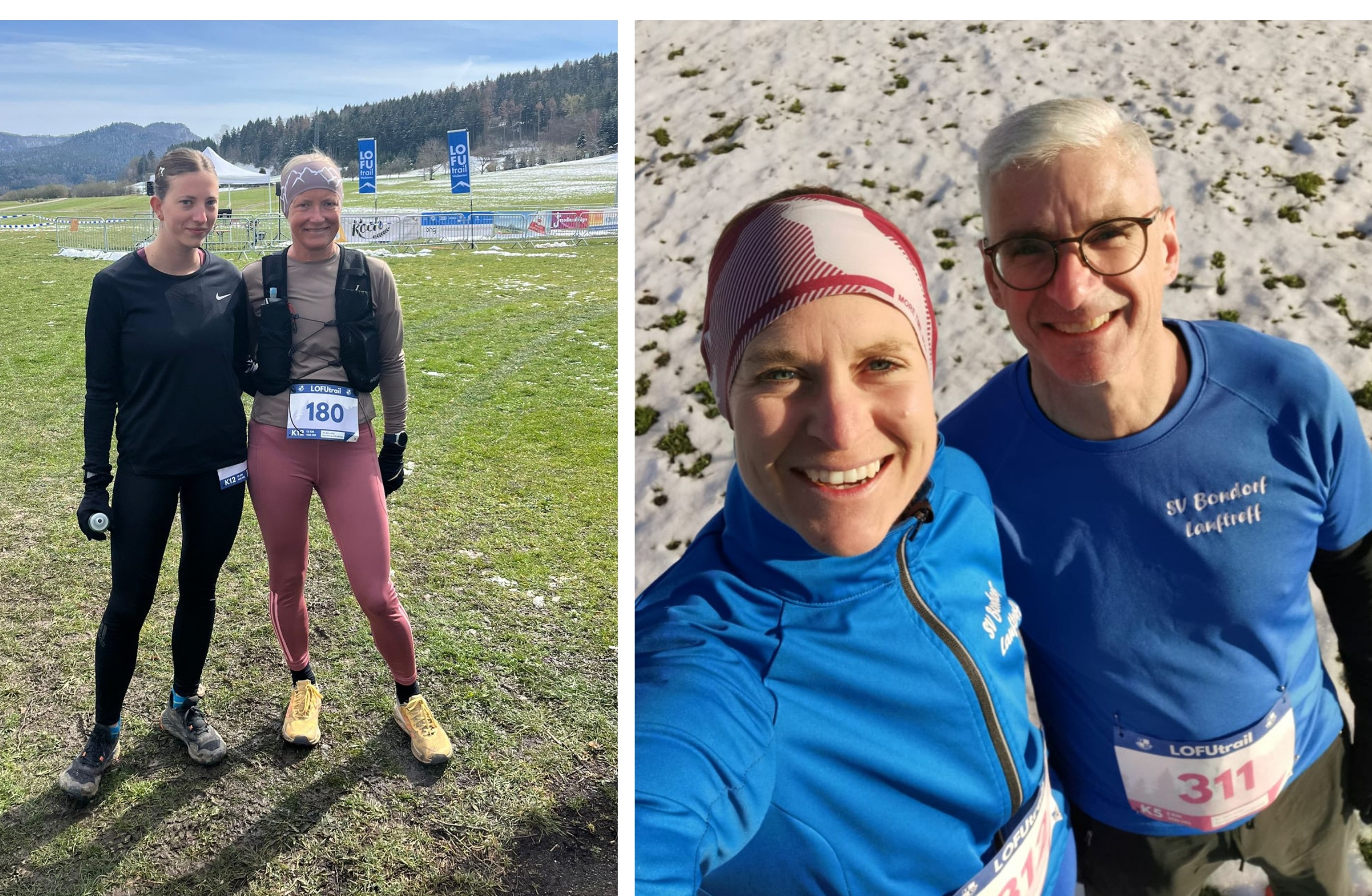 Vier Laufer*innen vom Lauftreff Bondorf als Starter beim Lofutrail.Weilstetten Vier Laufer*innen vom Lauftreff Bondorf als Starter beim Lofutrail.Weilstetten