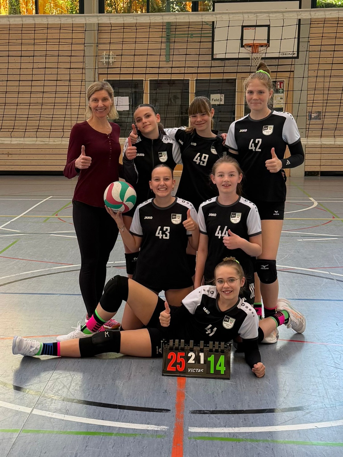 Die Mannschaft SV Bondorf Volleyball U15